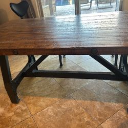 Wood Table And Bench