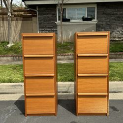 Set of 2 Mid century modern File cabinets made in Denmark 