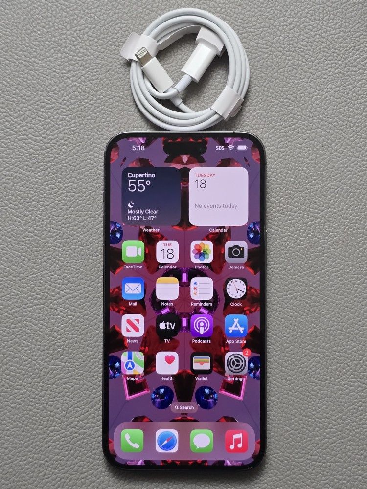 IPHONE 14 PROMAX 128GB UNLOCK ANY CARRIER IN GREAT Condition 100% BATTERY 🔋 LIFE 