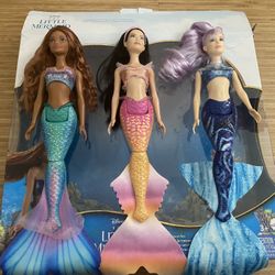 The Little Mermaid Dolls - Ariel, Mala, Karina 