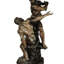 Life Size Bronze Sculpture Hercules And Antaeus