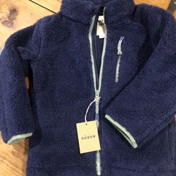 Navy Mini Boden Fleece Jacket 4-5T