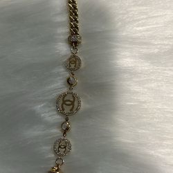 14 Karat Gold CC Women Bracelet 