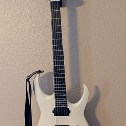 White Jackson Misha Mansoor Signature Guitar