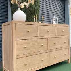 🪴POTTERY BARN INSPIRED WOOD DRESSER ***REFINISHED**