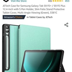 NEW JETech Case for Samsung Galaxy Tab S9 FE+ / S9 FE Plus 12.4-Inch with S Pen Holder