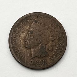 1868 Indian Head Cent