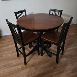 Hollywood Regency 5-Pieces Counter Height Dining Set