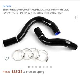 New radiator hose k20