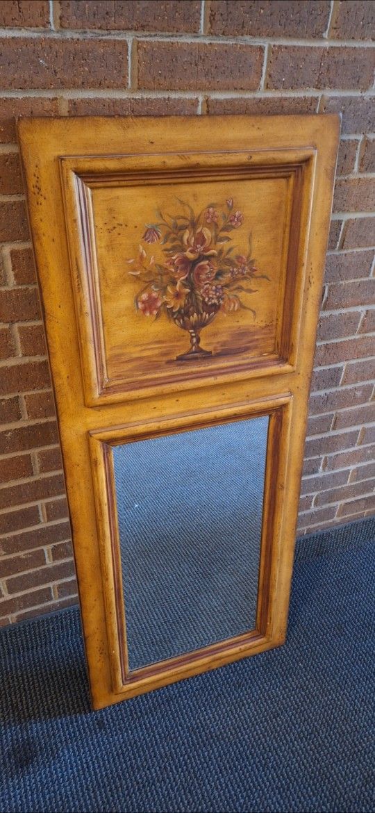 Vintage Mirror With Painting 