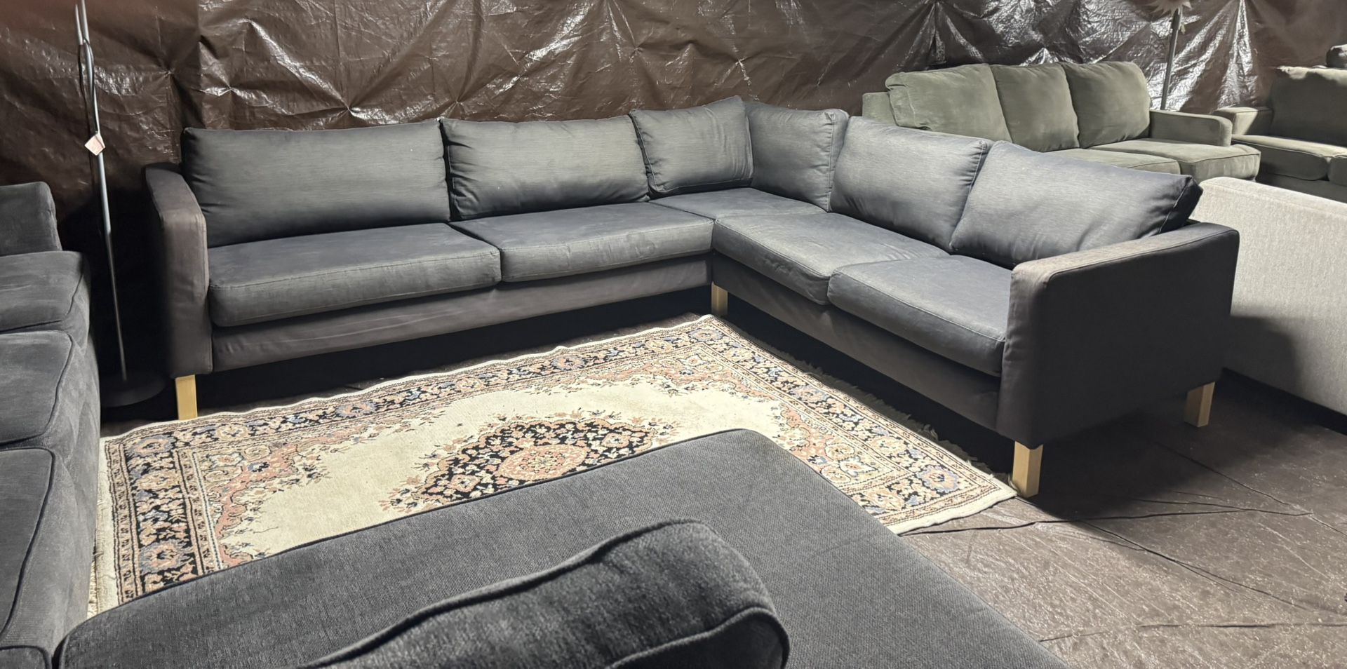 Dark Gray Couch Good Condition Clean We Sell All The Time Delivery Free Local