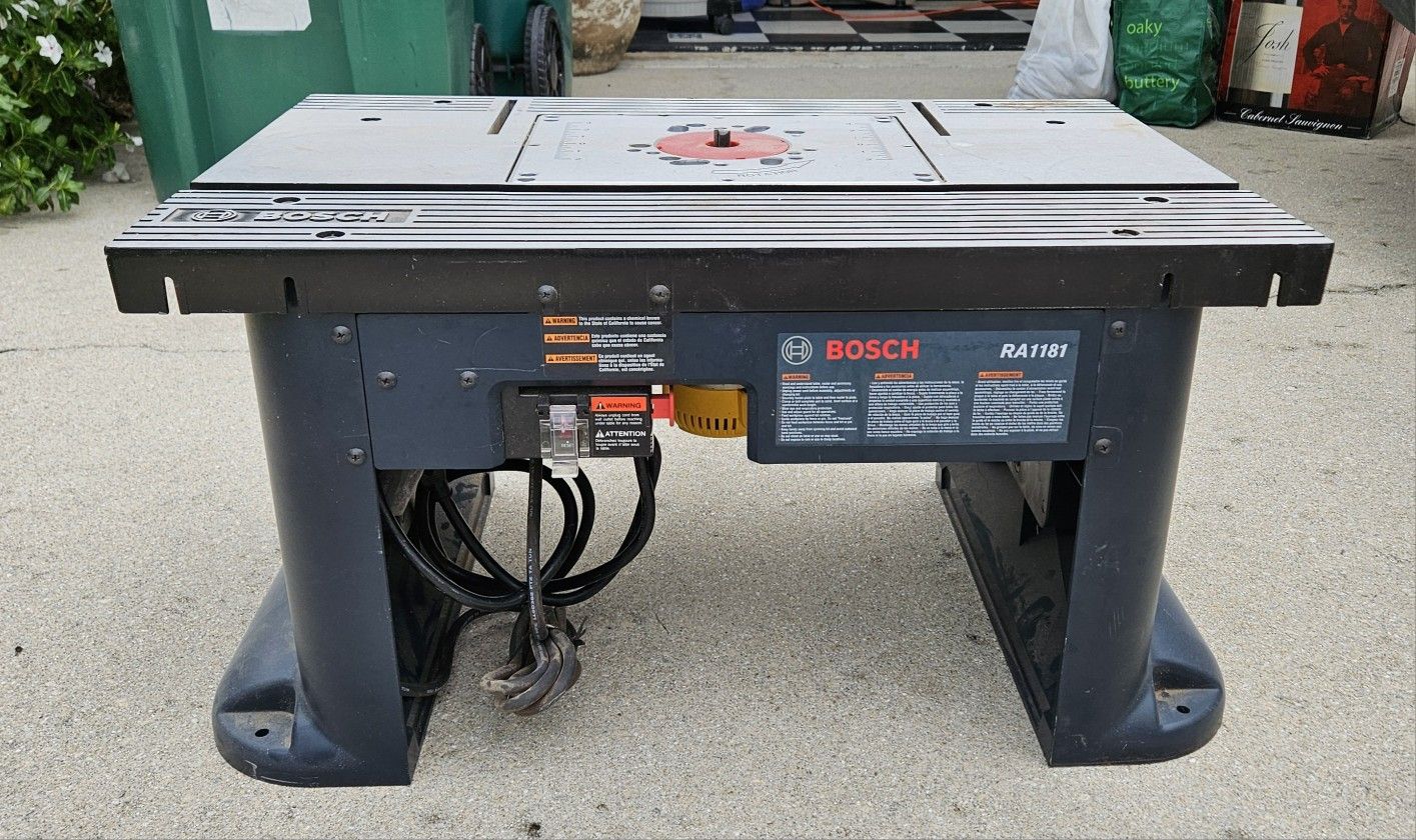 Dewalt Router DW618 2-1/4 HP. Bosch 27" Router Table RA1181