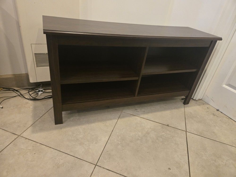 TV Stand With Adjustable Shelves- 47" Long - Good Condition