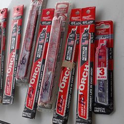Brand new diablo and Milwaukee  carbide teeth sawzall blades