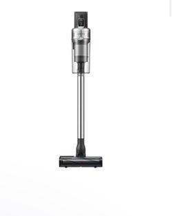 Samsung Jet 90 Cordless Stick Vacuum Long Lasting Battery and 200 Air Watt Suction Power, Complete with Telescopic Pipe, Titan Silver