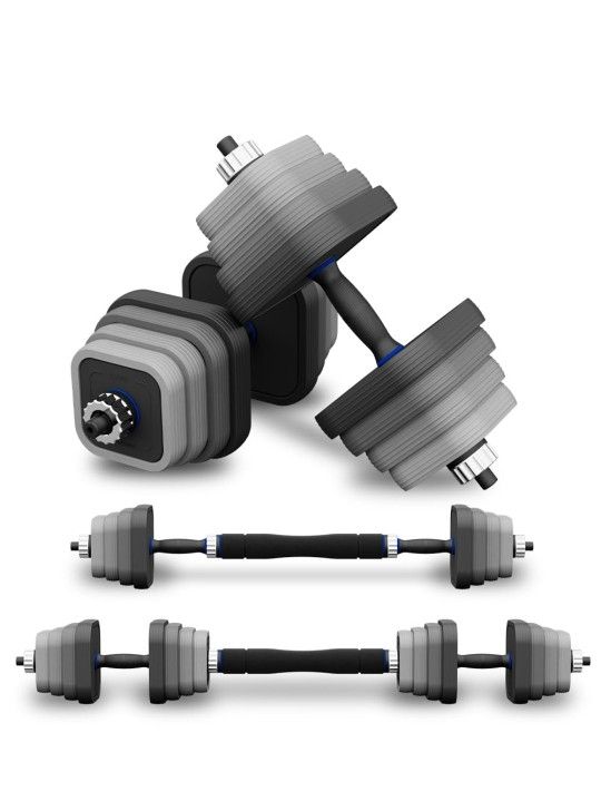 ADJUSTABLE dumbbell and barbell 15PCS set