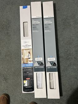 Cordless Vinyl Blinds white