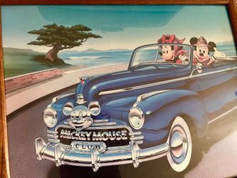 Vintage Disney Mickey Mouse & Minnie Frames Poster