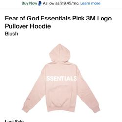 Fear Of God Fw 19 Hoodie Pink