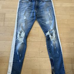 Golden Denim Jeans MNML Style