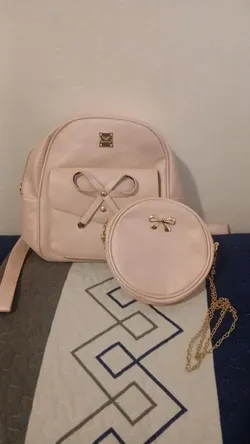 🎀 Maccinello Pink Backpack + Matching Crossbody Purse 🎀
