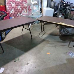 6 FT TABLES CAFETERIA TYPE FOLDING LEGS READ DETAILS