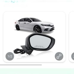 Right Passenger Side Mirror Honda Civic