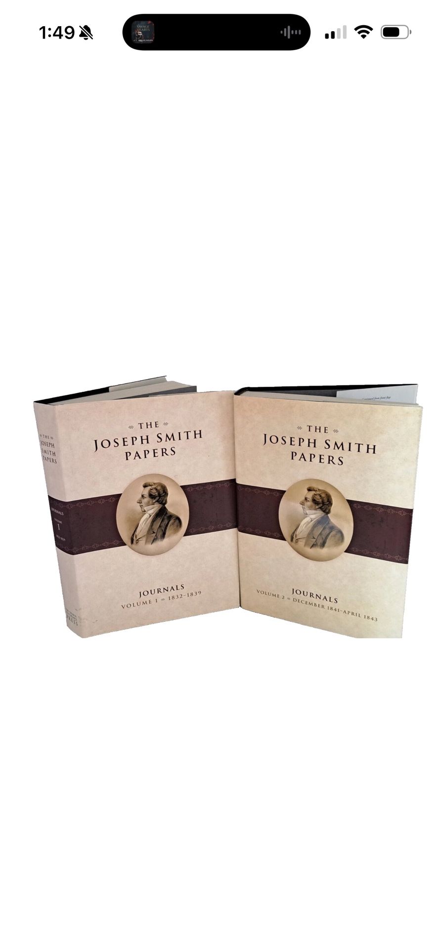 Like New: The Joseph Smith Papers: Journals Vol 1 & Vol 2 ~ Hardcover