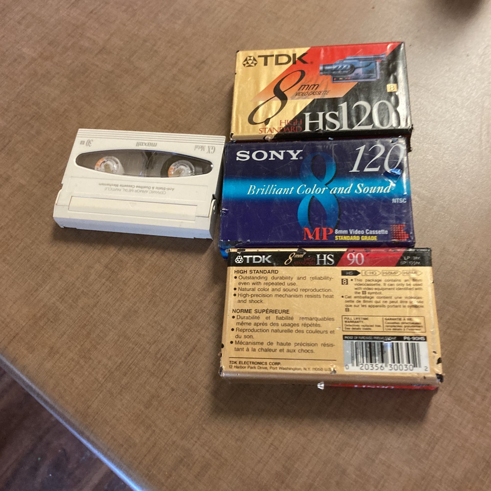 8 mm camera tape super eight high eight etc. for trade or sale
