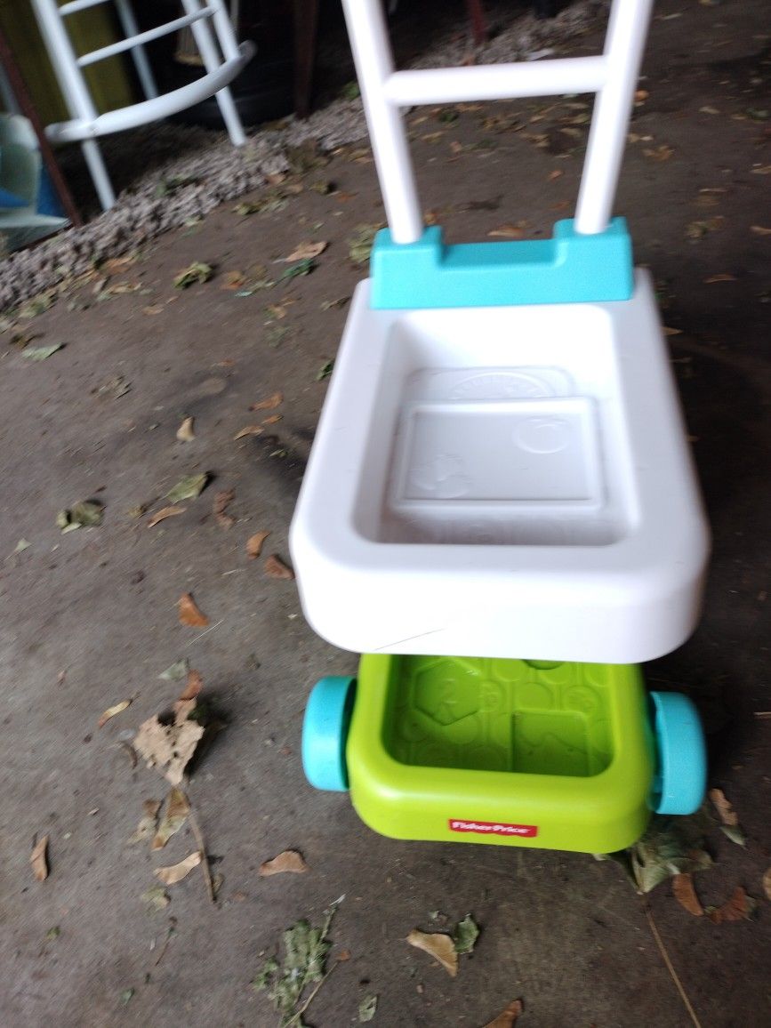 A Little Kid's Grocery Cart
