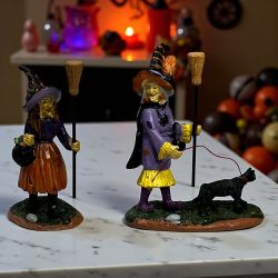 Lemax Witches Night Out Spooky Town Halloween Village Figurines