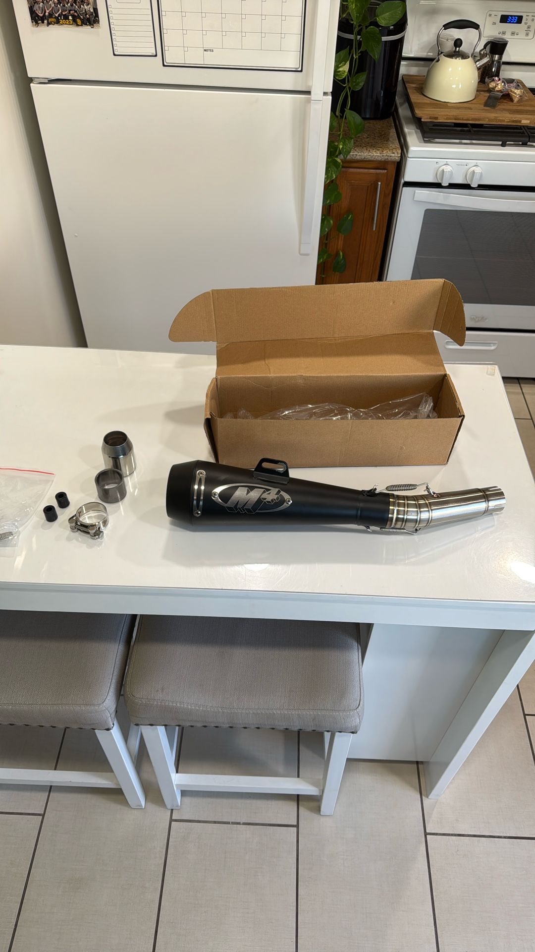 Motorcycle Exhaust Slip On With Honda NC700 Mid Pipe