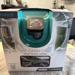 Type S Drive 360 Dash Cam Record The Road & Interior Full HD Live Streaming. Open box but never been used. What you see in the pictures is what I have