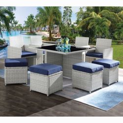 New 9 Piece Outdoor Patio Bistro Set! Includes Free Delivery 🚚!