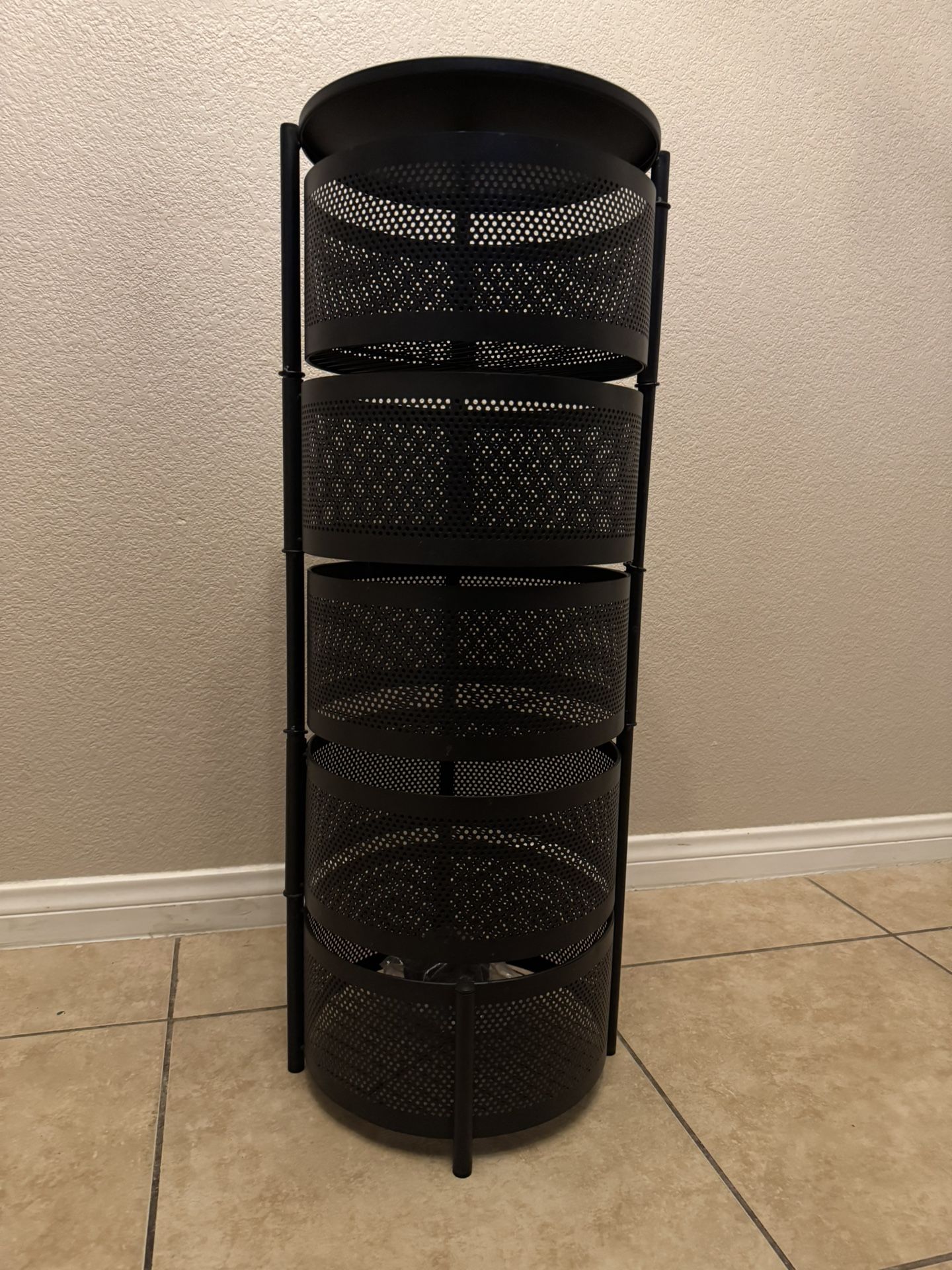 5-tier Circular Rotating Basket -Storage