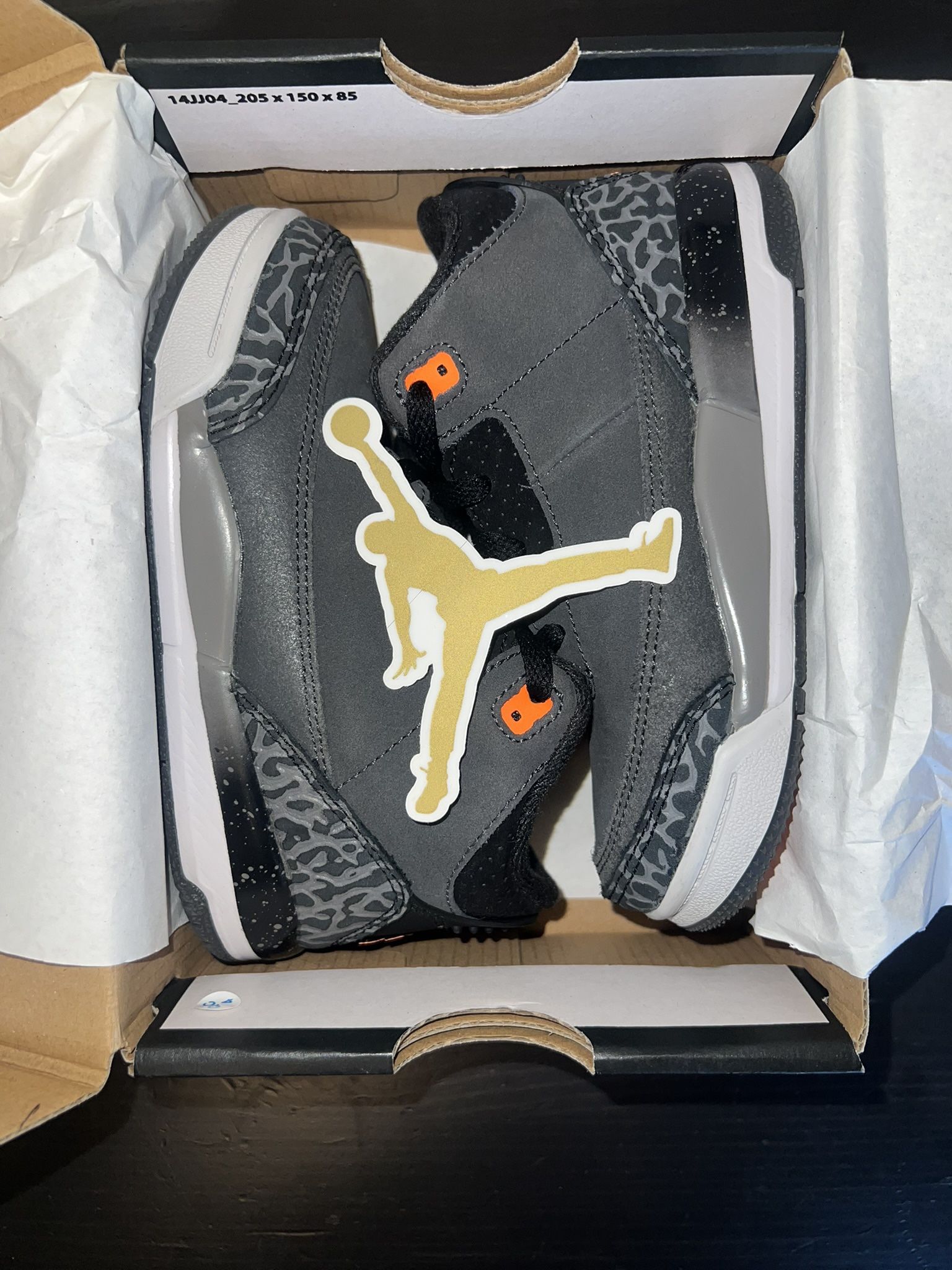 Toddler Air Jordan Retro 3 ‘Fear Pack’ Size 10c