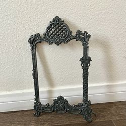 West Germany Pewter Victorian metal ornate picture frame 7/10 inches