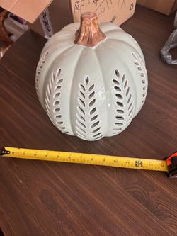 Ceramic Pumpkin Luminary Fall Decor