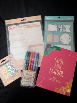 Lot of Erin Condren Planner Organizer Supplies markers stickers