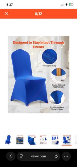Brand new blue luxury 50 chair covers for 50 Dollars