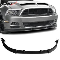 Fits 2013-2014 Ford Mustang GT500 Style Front Bumper Lip PU Rough Textured Surface