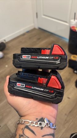 Milwaukee M18 RedLithium CP1.5 Batteries – 2 Pack