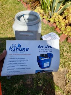 New big Kahuna portable shower