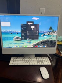 Apple iMac 24” M1 16GB RAM 1TB SSD Silver 2021 4.5K Retina w/ Keyboard & Mouse