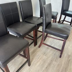     Leather chairs (6)