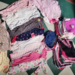 100pcs Baby Girl Clothes Size 6m