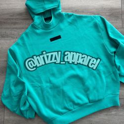 ESSENTIALS FEAR OF GOD HOODIE  - MINT LEAF