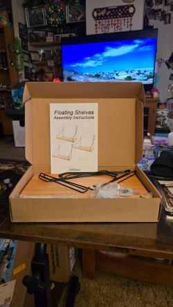Triple Floating Shelves