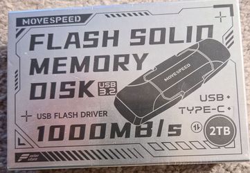 MOVE SPEED 2TB Flash Solid Memory Disk USB Flash Driver