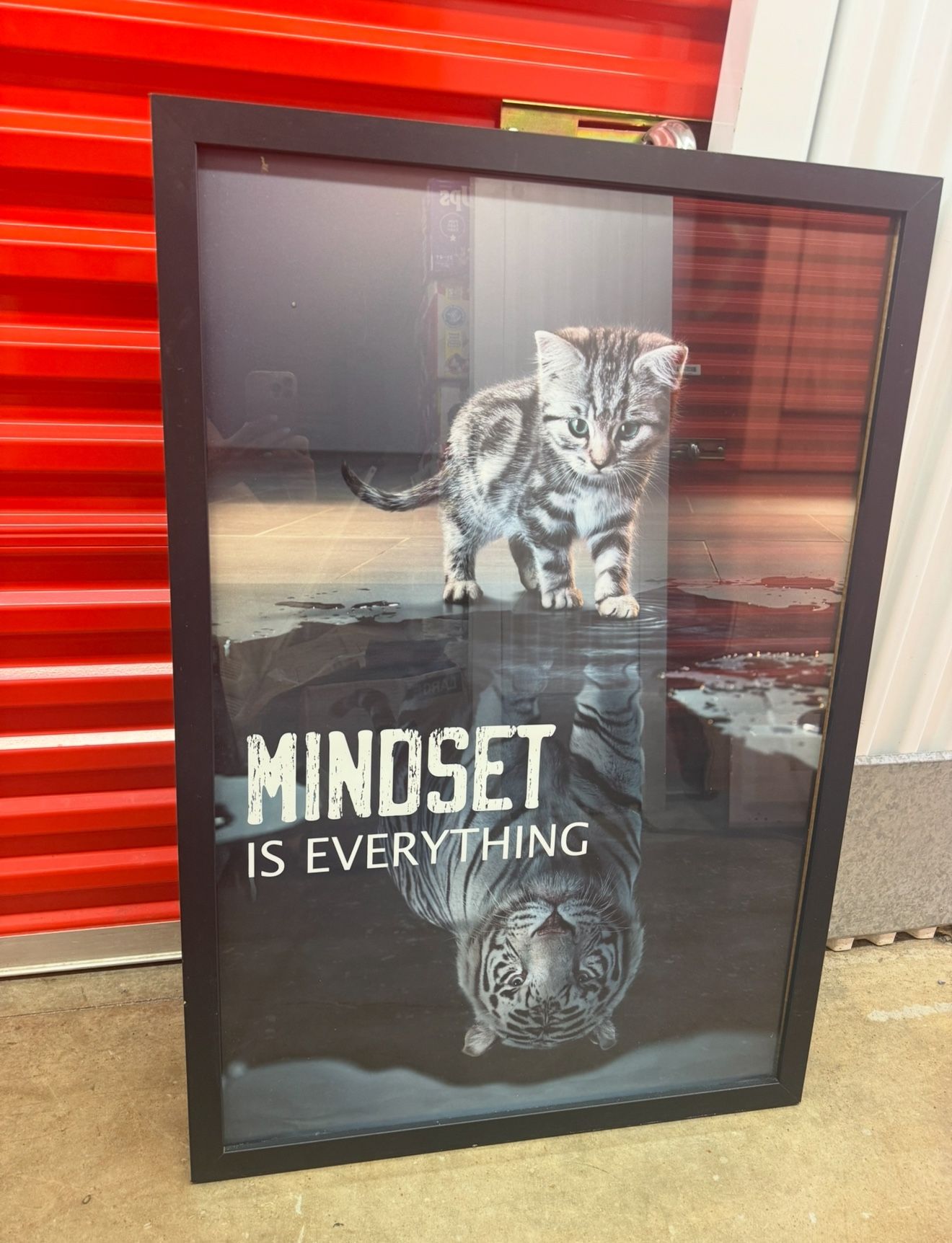 Mindset Is Everything" Framed Art - $50 Inspiring, bold wall art that makes a statement.